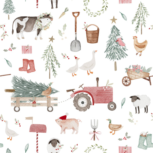 OS Pocket Diaper -  Snowy Acres