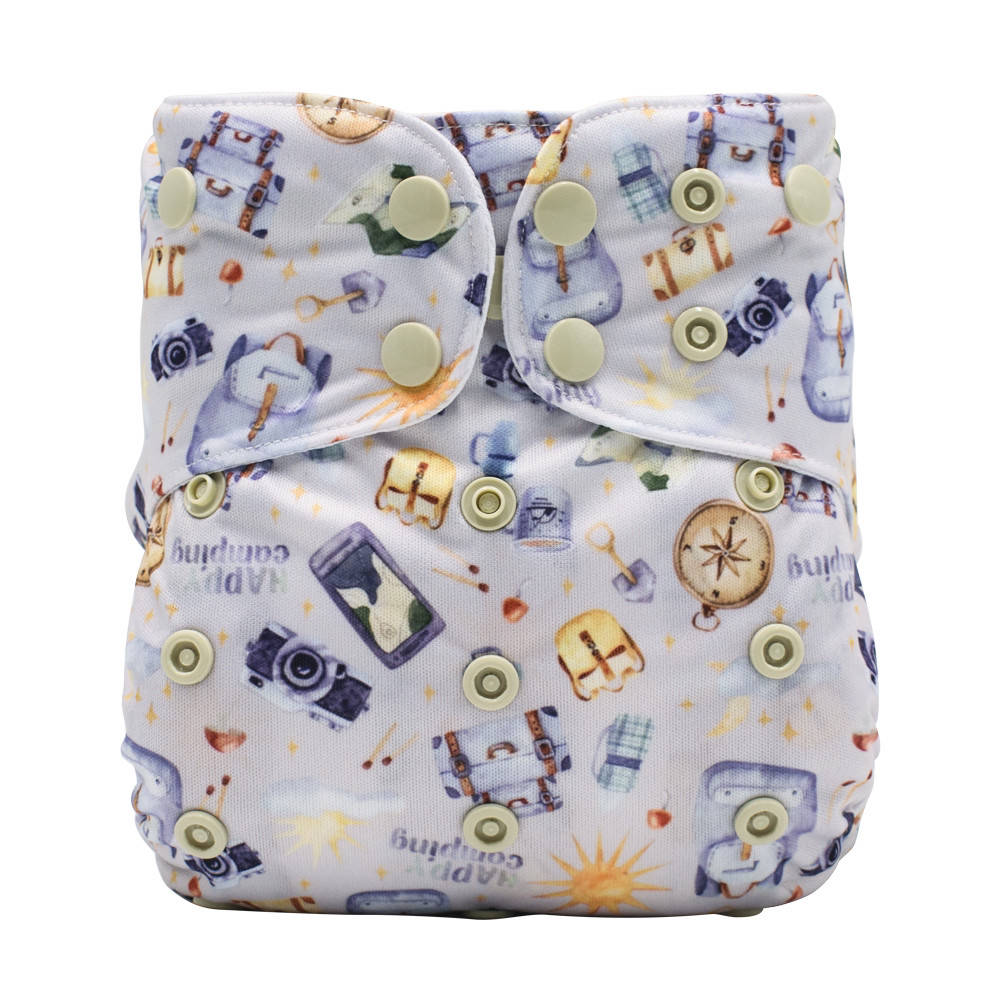 OS Pocket Diaper - Happy Camping