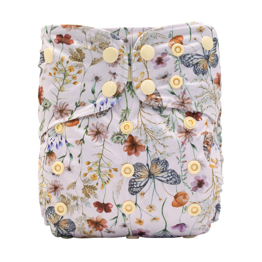 Pocket Diaper - Flower Garden