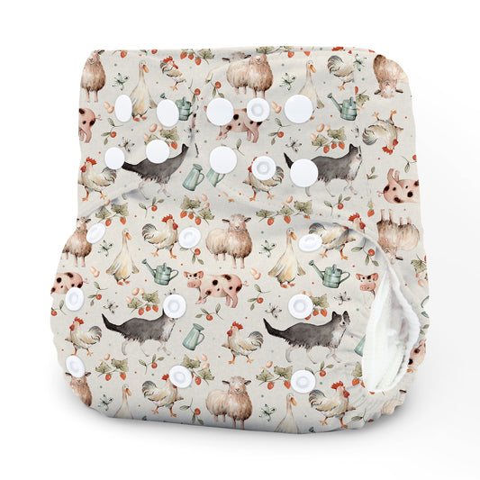 OS Pocket Diaper - Barnyard Frolic