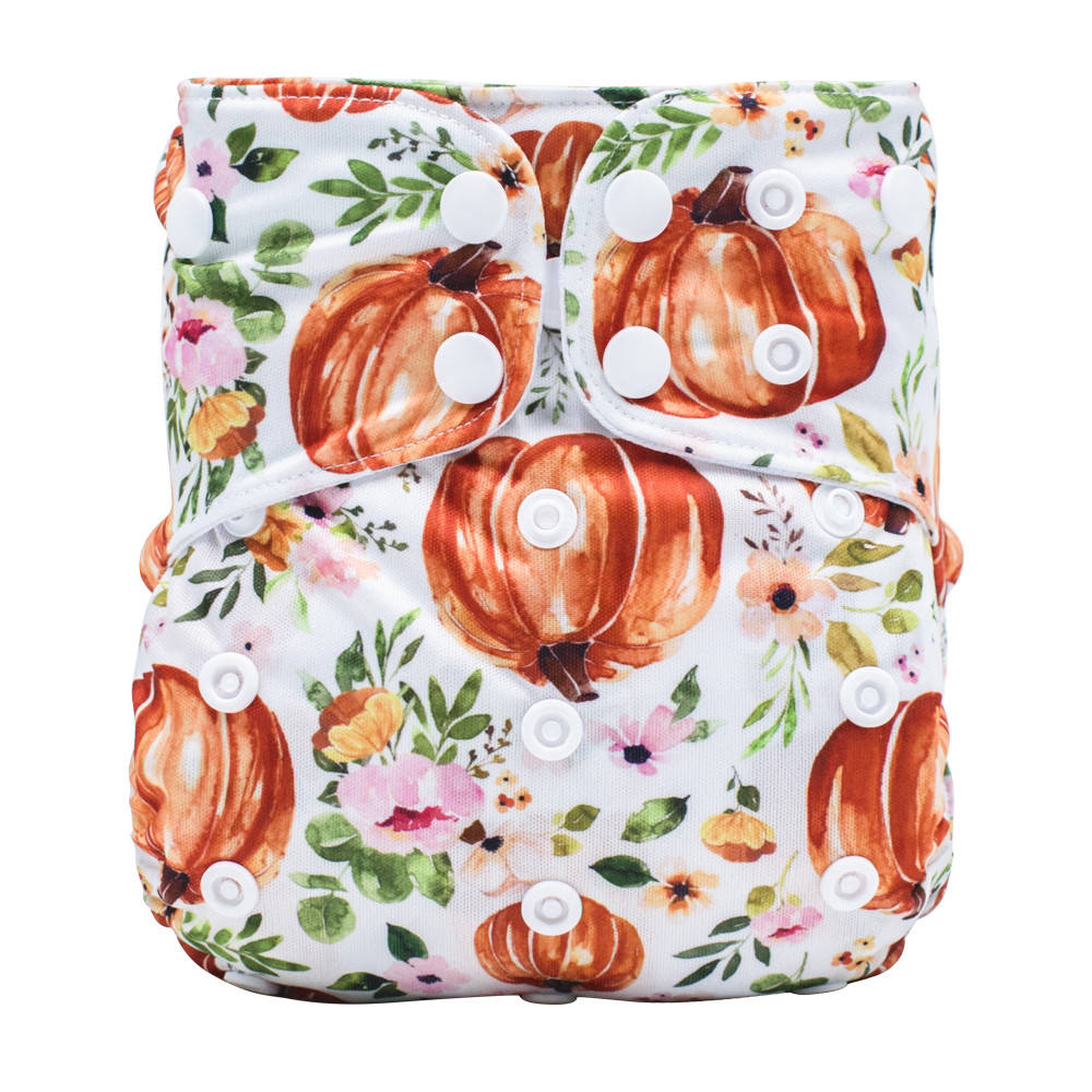 OS Pocket Diaper - Pretty Pumpkin